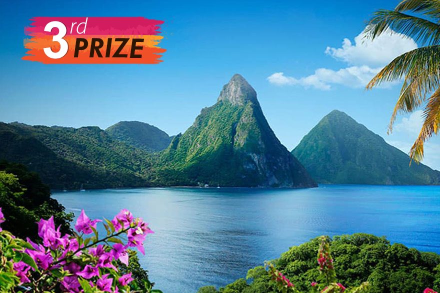 3rd Prize - Trip to St Lucia