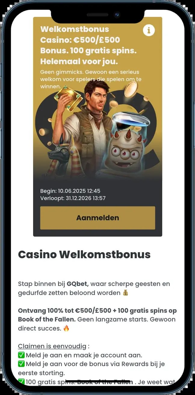 Het GQBet Casino in Nederland: Beloftes en Voorwaarden voor Nieuwe Gokkers in Netherlands